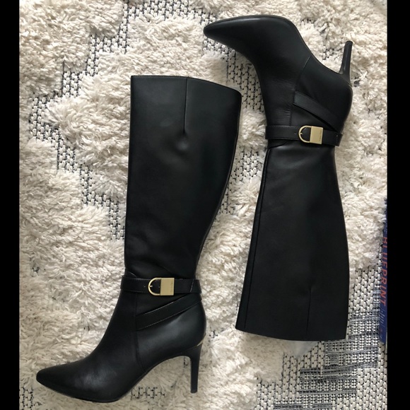 USED ONCE Calvin Klein Jemamine BlackBoots Size8.5 - Picture 1 of 11